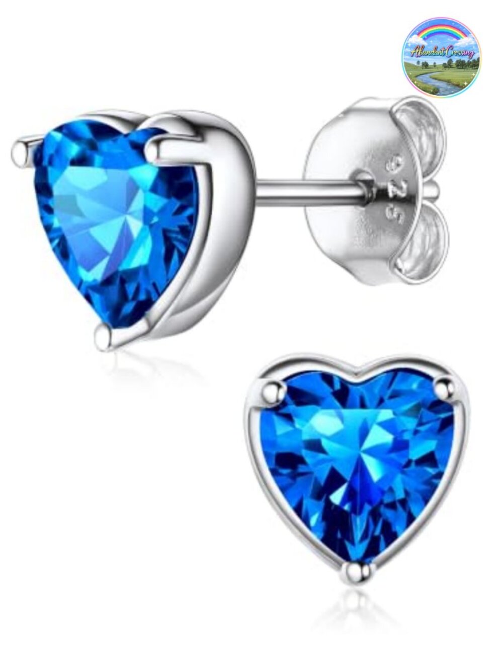 925 Sterling Silver Birthstone Stud Earrings